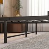 Sapphtopaz Platform Bed Frame with Bookcase Storage Headboard, Metal Bed Frame with Charging Station, No Box Spring Needed, Noise-Free - 2 of 4