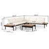 FIONECA 5-Seater Outdoor Sectional Sofa Set with Cushions ¨C Patio, Garden, Backyard Seating Group - 2 of 4