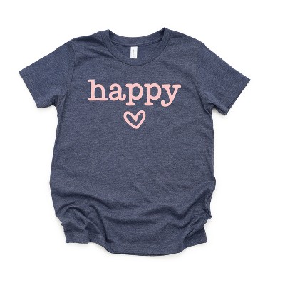 The Juniper Shop Happy Heart Girls Short Sleeve Tee