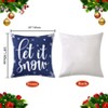 Christmas Decorations Velvet Pillow Covers 18x18 Inch Set of 4 Decorative Pillows Winter Holiday Decor Throw Cushion Covers for Sofa Couch - 2 of 4