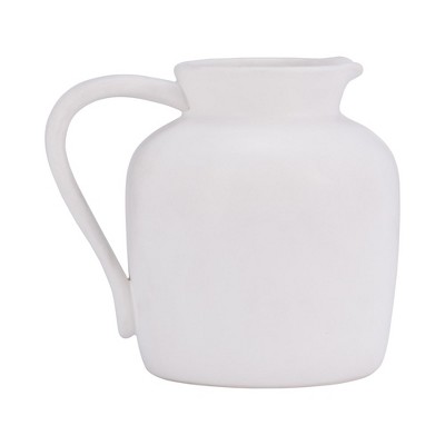 Sagebrook Home Ceramic Pitcher Vase - Contemporary Decorative Pitcher