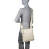 AmeriLeather Slim Crossbody Messenger Bag – Top-Grain Cowhide, Dual Zipper Pockets, Adjustable Strap, 11.75" x 13.5" Compact Satchel - 2 of 3