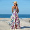 Women's Vibrant Floral Print Maxi Dress for Beach Getaways - Cupshe - 3 of 4