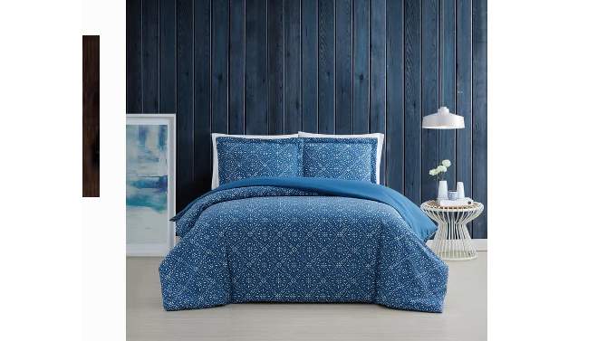 Twin/Twin XL 2pc Katrine Comforter Set Blue - Brooklyn Loom, 2 of 7, play video