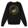 Lord Of The Rings War Of The Rohirrim Rohan Scenery Adult Black Crew Neck Long Sleeve Sweatshirt - 3 of 4