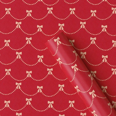 30" 50 sq ft Christmas Roll Wrap Bow Garland - Wondershop™