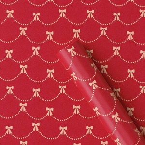 30" 50 sq ft Christmas Roll Wrap Bow Garland - Wondershop™ - 1 of 3