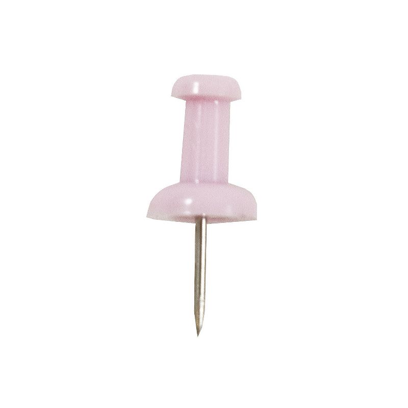 JAM Paper Colored Pushpins Baby Pink Push Pins 2 Packs of 100 (222419048A), 3 of 6