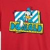 Women's - Disney - Leaning Donald Duck With Nametag Cropped Graphic T-Shirt - 2 of 4