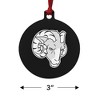 Fordham University Secondary Logo Aluminum Holiday Christmas Tree Ornament - 3 of 4