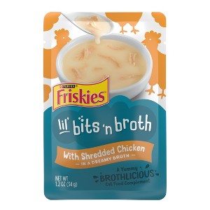 Friskies Lil' Slurprises Compliments Lickable Shredded Chicken Wet Cat Food - 1.2oz - 1 of 4