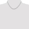 Black Bow Jewelry 5mm, Sterling Silver Oval Solid Rolo Chain Necklace - 2 of 4