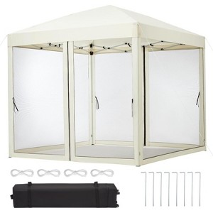 Pop Up Gazebo Tent, Waterproof UV , Portable Camping Canopy Sun Shelter, for Camping Outdoor Party Backyard - 1 of 4