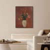 Art Remedy Odilon Redon - Bouquet in a Chinese Vase Vintage Classic Roses Wall Art, 36" x 45", Black Frame - 2 of 4