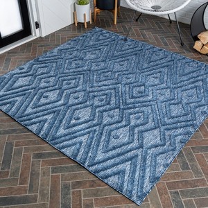 Balansat Moroccan Diamond Indoor/Outdoor Area Rug - JONATHAN Y - 1 of 4