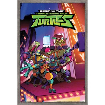 Trends International Nickelodeon Rise of The Teenage Mutant Ninja Turtles - Group Framed Wall Poster Prints