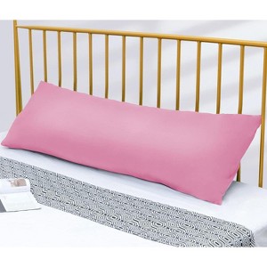 LISM 20"x 54" Breathable Full Body Pillow Insert with Cover,Soft Bed Pillow for Sleeping - 1 of 4