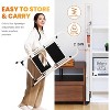 2-Tier Ladder, Lightweight Adult Folding Step, 330 lbs Capacity, Sturdy Portable Ladder with Non-Slip Steps and Handrails, White Square Tubing - 3 of 4