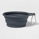 Collapsible Dog Bowl - 3.75 Cup - Gray - Boots & Barkley™