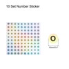 Unique Bargains Laser Capital Alphabet Round Self-Adhesive Reflective Letter Stickers 10 Pcs - 2 of 4