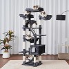 Heybly Cat Tree，71-Inch Tall Tower for Indoor Cats with 2 Perches - 2 of 3