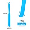 Unique Bargains Silicone Heat Resistant Non-Stick Long Handle Food Spatula for Jars 4 Pcs - 2 of 4