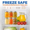 NutriChef 6 Pcs. Glass Mason Jars with Regular Lids and Bands, DIY Magnetic Spice Jars, Ideal for Meal Prep, Jam, Honey, Wedding Favors, and more - 4 of 4