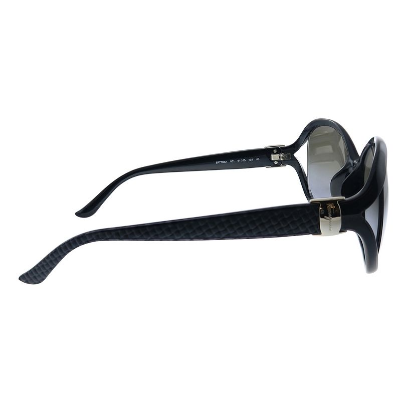 Salvatore Ferragamo SF 770SA 001 Womens Oval Sunglasses Black 61mm, 3 of 4