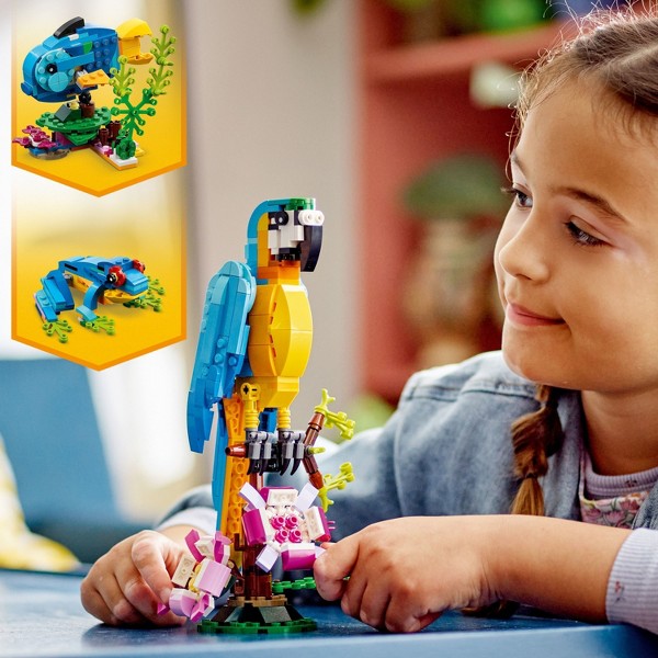 LEGO Creator 3 en 1 Loro Exótico Animales Juguete de Construcción 31136 3