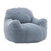 Lyngins Teddy Fabric Bean Bag Chairs for Kids and Adults,Fluffy Lazy Chairs with Memory Foam for Living Room - 4 of 4