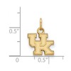 Black Bow Jewelry 14k Yellow Gold Kentucky Wildcats NCAA Extra Small Pendant - 2 of 3