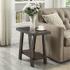 NicBex Modern Rectangle Wood Coffee Table Set of 3 with Open Storage Shelf for Living Room and Bedroom - 2 of 4