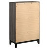 NicBex Modern Classic 5-Drawer Dresser, Wood Grain Storage Chest with Smooth Glide, Nightstand for Bedroom Living Room Closet - 3 of 4
