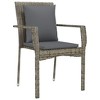 vidaXL 2 pcs Patio Chairs with Extra Cushions - Outdoor Furniture Made of Weather-Resistant Poly Rattan - 3 of 4