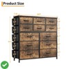 Dresser for Bedroom,Fabric Storage Tower w/ 12 Drawers Storage Drawers Fabric Storage Tower Chest of Drawers - 4 of 4