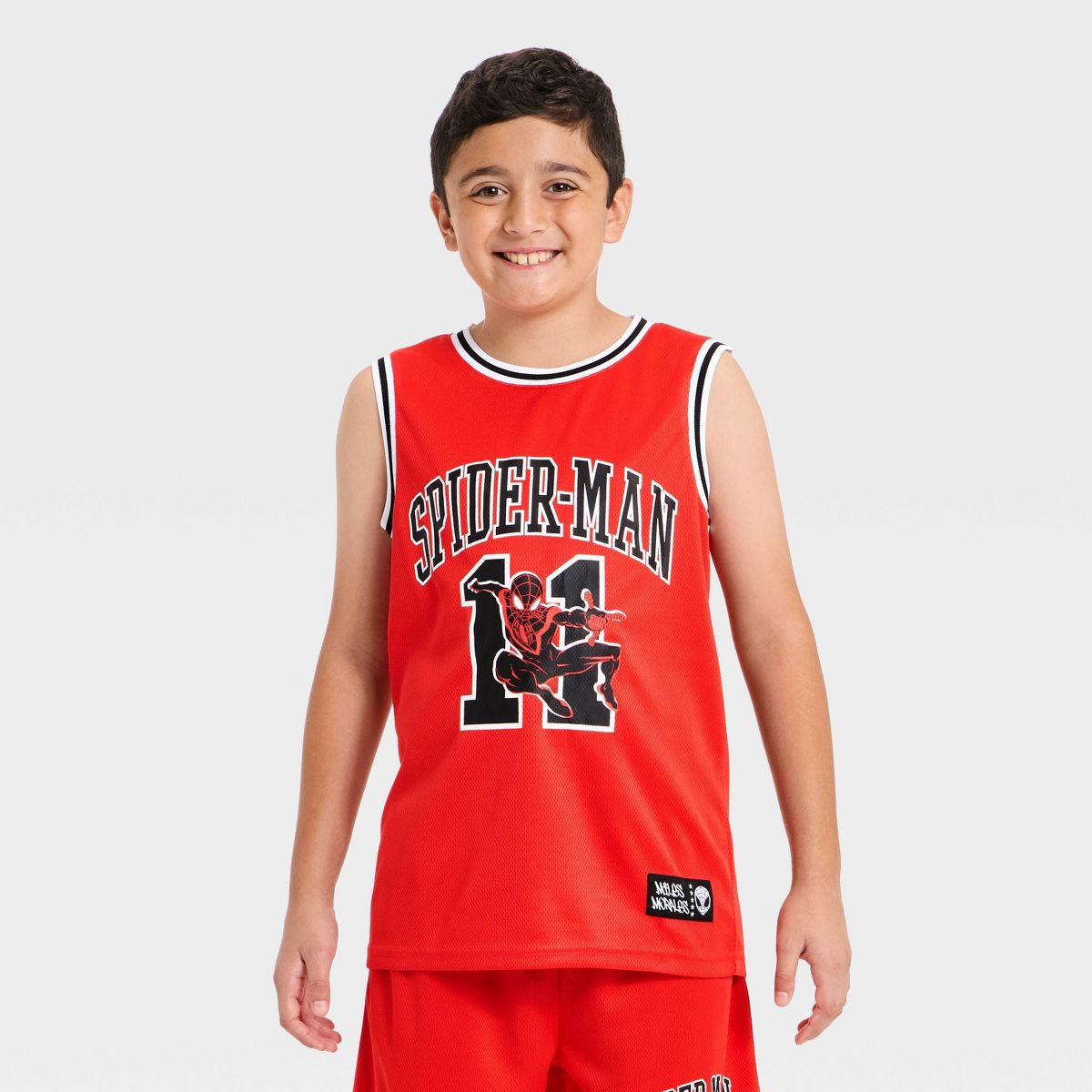 Boys' Marvel Spider-Man Basketball Jersey - Red