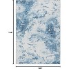 Washable Abstract Area Rug, Soft Foldable Non-Slip Modern Carpet, Stain Resistant Floor Mat for Bedroom Dining Room - 3 of 4