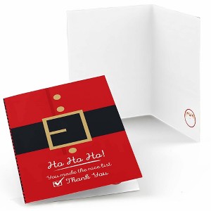 Big Dot of Happiness Jolly Santa Claus - Christmas Party Thank You Cards (8 Count) - 1 of 4