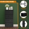 SKRAN Dresser For Bedroom With 4 Storage Drawers, Chest Of Drawers Fabric Dresser With Sturdy Steel Frame, Dresser For Closet With Wood Top - 4 of 4