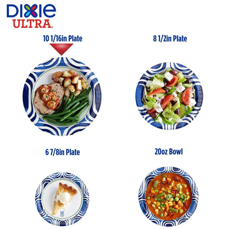 Dixie Ultra 10 1/16" Paper Plates, 6 of 12