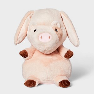 11" Pig Stuffed Animal - Gigglescape™: Zoo Theme, 1 Year+, 0.5 lbs - 1 of 4