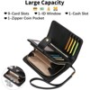 FATMOON Small Wallet for Women,RFID Blocking PU Leather Wristlet Purse Large Capacity Bifold Wallet with ID Window for Travel,Shopping - 4 of 4
