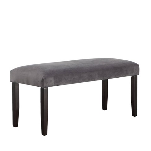 Velvet dining bench online with back