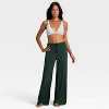 Women's Cozy Ribbed Wide Leg Pants - Auden™ - 3 of 3