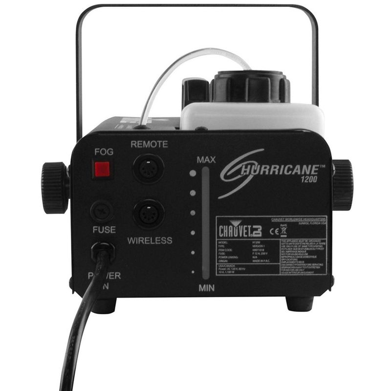 CHAUVET DJ Hurricane 1200 1.0L Pro Fog/Smoke Machine w/FC-T Wired Remote | H1200, 3 of 7