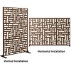 Dovelina Metal Outdoor Privacy Screen Freestanding Patio Decorative Screens - 2 of 4