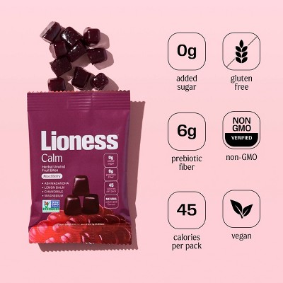 Lioness Calm Mixed Berry Fruit Snacks - 3.4oz/4ct