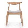 Ridstar 2 Piece Dining Chairs, Armless Chair with Ergonomic Backrest & Comfort Cushions For Dining Room-Light Gray - 2 of 4