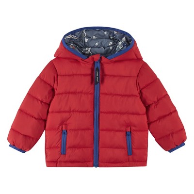Andy & Evan Infant Boys Reversible Hooded Puffer Jacket Target