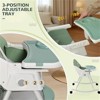 Karl Home 6-in-1 Portable Feeding Rocking Seat Baby High Chair Dining Chair in Gray - 3 of 4